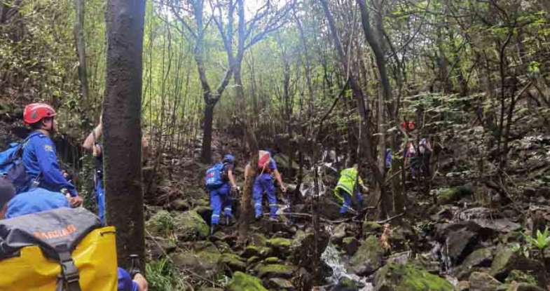 驴友独自登山失联，博罗公安冒雨搜救